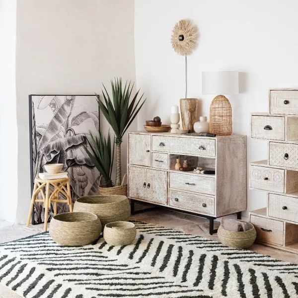 Lampă de masă Atmosphera KARLA 1xE27/25W/230V ratan