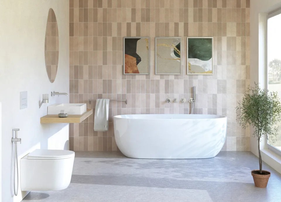 SILIA Baterie de cada cu 4 orificii BQS_F18P Finisaj: oțel periat