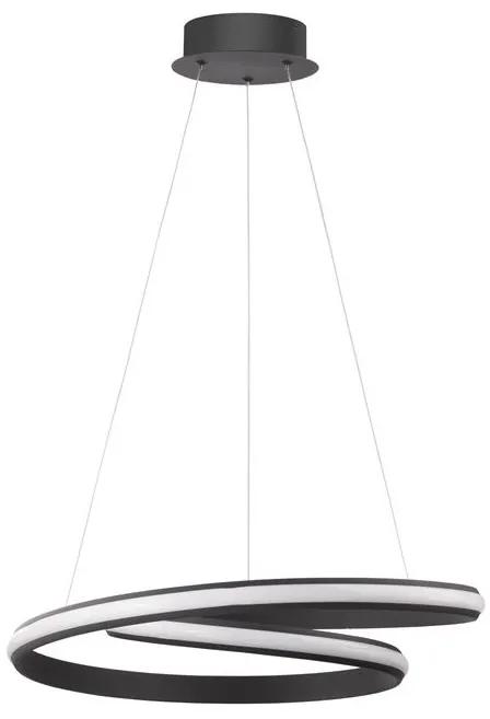 Lustra suspendata LED design modern Malvi, negru NVL-9357042