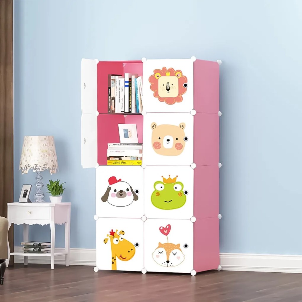 Dulap Modular Copii, 8 Compartimente, D2687P