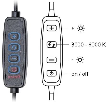 Lampă LED dimabilă de masă Ecolite LU13C-BI PRIM LED/10W/230V 3000-6000K alb