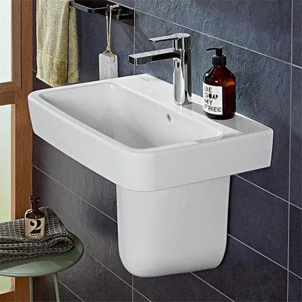 Lavoar suspendat, Villeroy & Boch, O.Novo, dreptunghiular, 55 cm, alb alpin