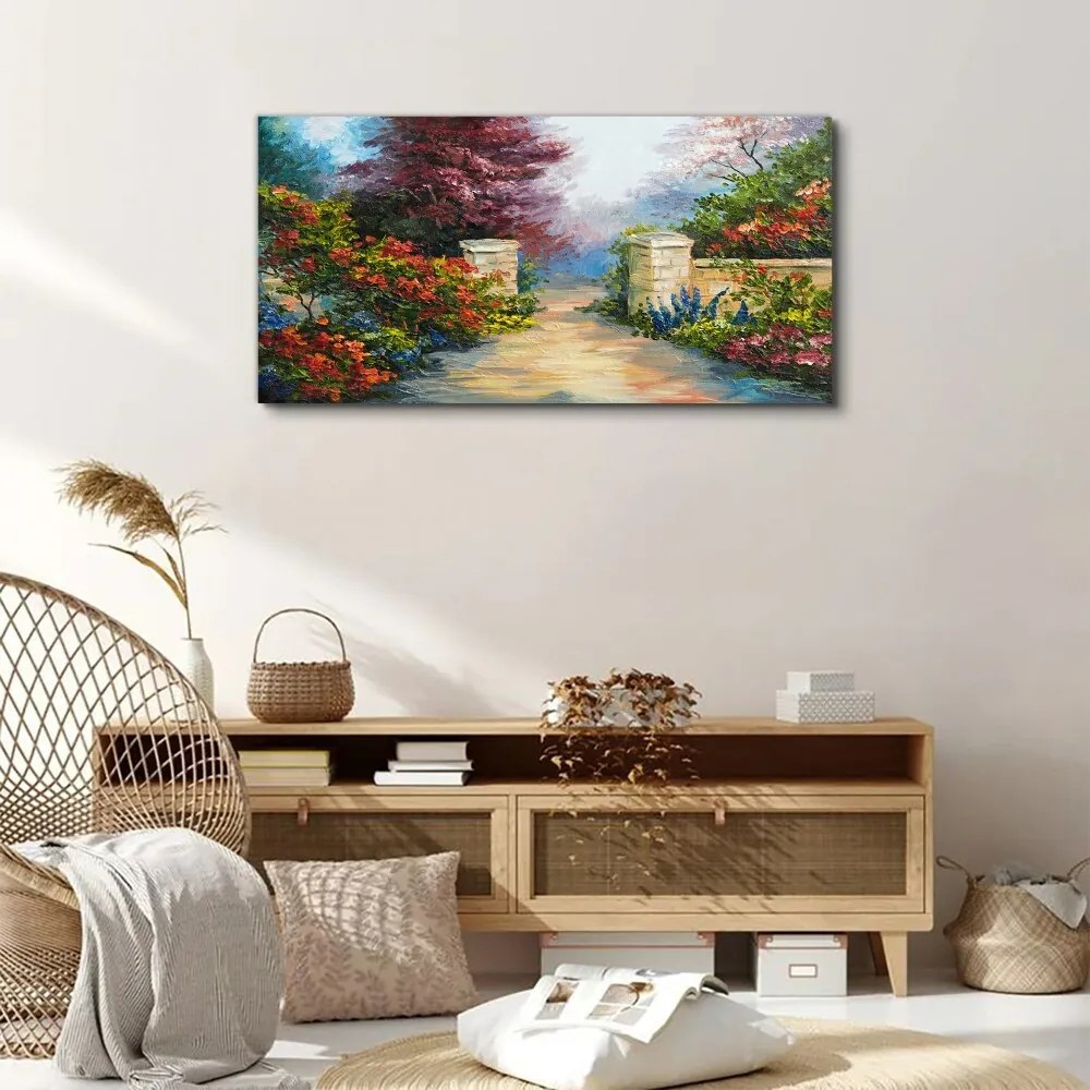 Tablou canvas perete cu flori de copac