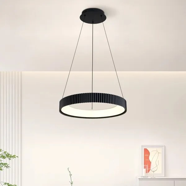 Brilagi - Lustra suspendată pe cablu LED dimabilă FALCON MODERN LED/30W/230V 40 cm negru + telecomandă