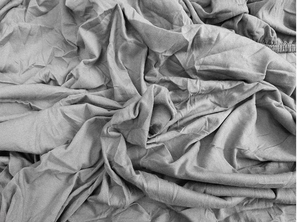 Cearsaf de pat din jerseu cu elastic Culoare gri deschis, 90 x 200 cm