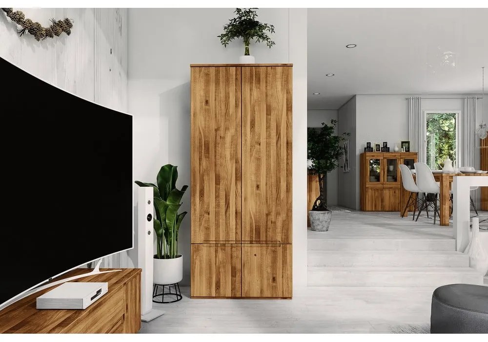 Dulap de stejar 90x206 cm Vento 2 - The Beds