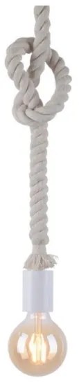 Lustră pe cablu DIY 1xE27/10W/230V albă Leuchten Direkt 13572-16