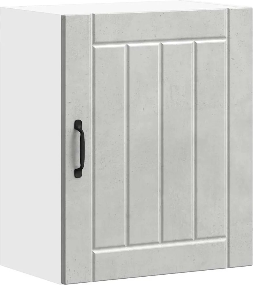 vidaXL Dulap de bucătărie „Lucca” Lemn prelucrat gri beton