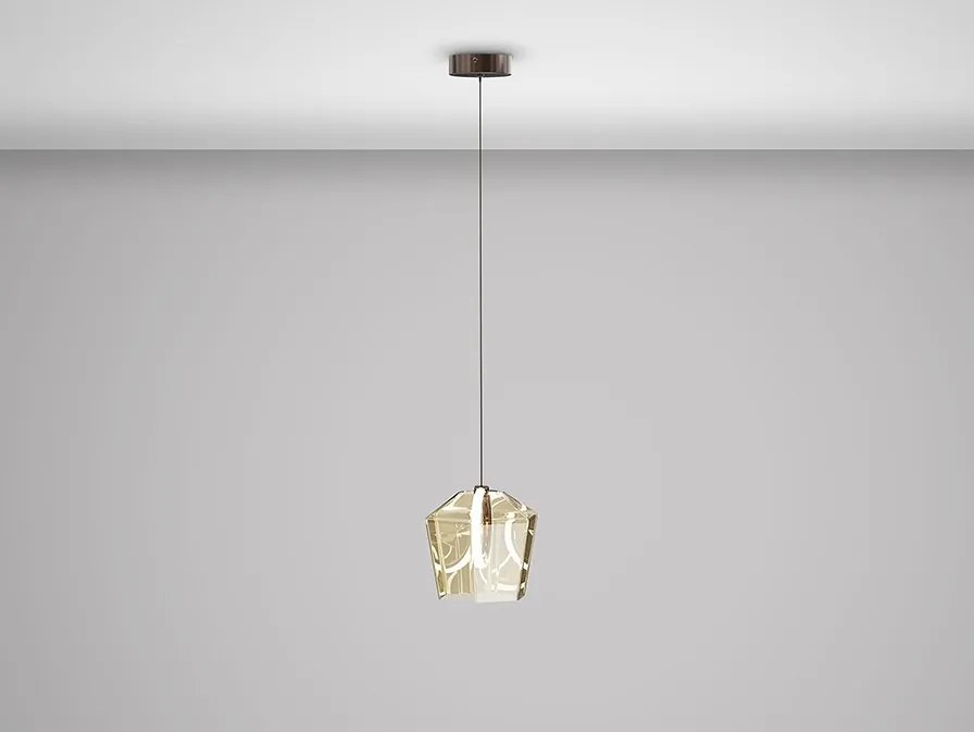 Pendul LED modern design decorativ Ingrid 1L champagne