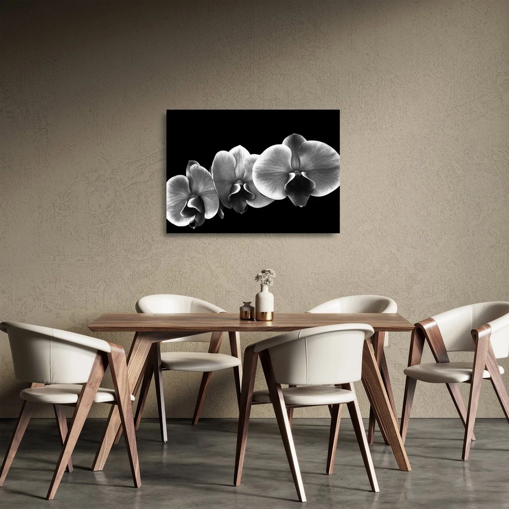Tablou pe sticlă floare de orhidee (70x50 cm)