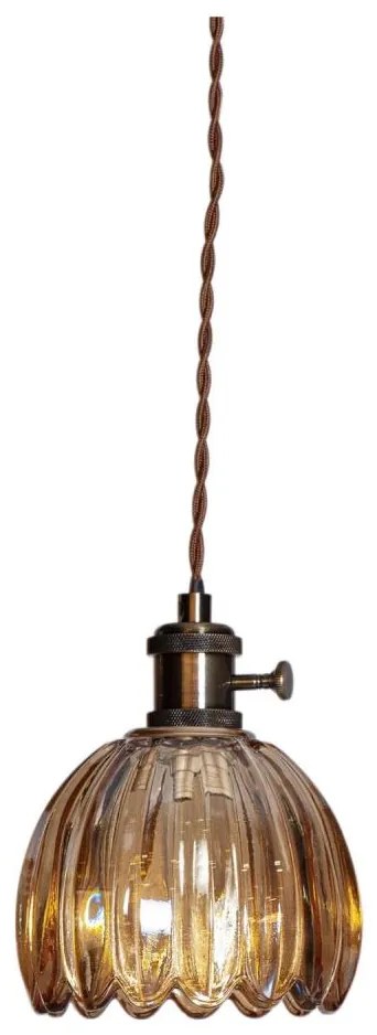 Cottex 8400100-5503 - Pendul pe cablu NORA 1xE14/5W/230V maro