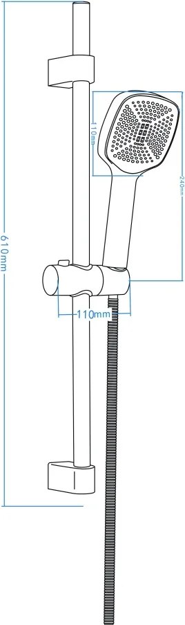Maro Set de duș, 1-funcție Finisaj: Negru NLO_N51K