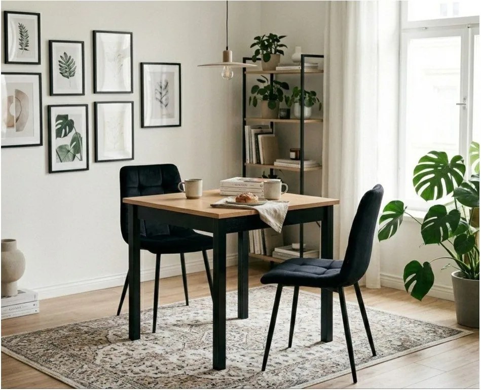 Scaune de dining negre 2 buc. Moseby – Bonami Essentials