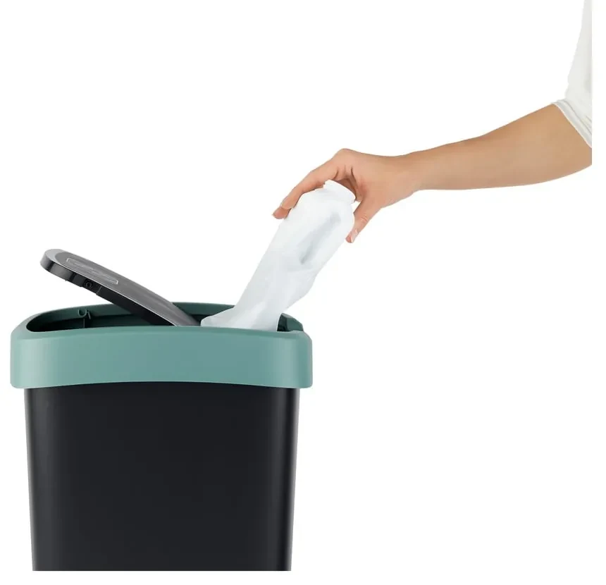 Coș de gunoi din plastic reciclat 50 l Twist - Rotho