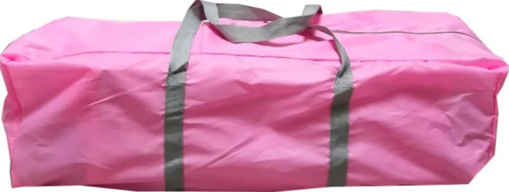 Patut Pliabil si Tarc copii Baby Care™ PRO FMG, 120X60 cm, 2 Niveluri de inaltime, Cu geanta transport inclusa, Plasa insecte, Roz