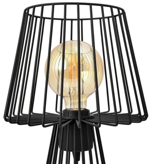 Lampă de masă TORRI 1xE27/15W/230V negru