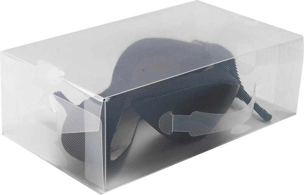 Cutie pentru depozitare pantofi Medium, Compactor, 18x30x10 cm, polipropilena, transparent