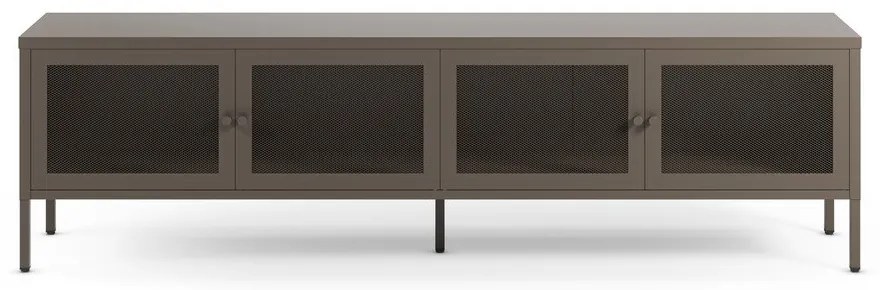 Comodă TV gri din metal 160x50x35 cm Fayna – Marckeric