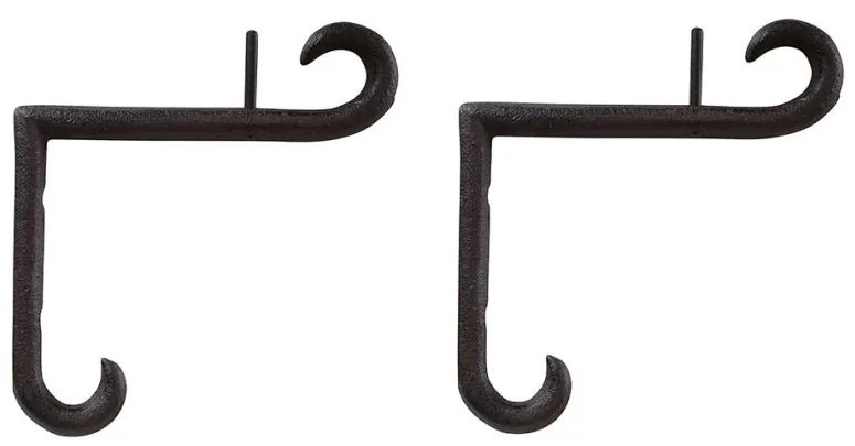 Cuier de perete decorativ, din fonta, Rideau