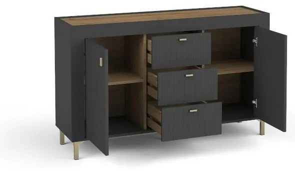 Comodă Mossana MO6 (negru). 1096837