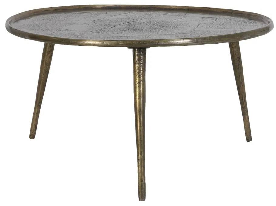 Măsuță de cafea în culoarea bronz rotundă din metal ø 67,5 cm Babina – Light &amp; Living