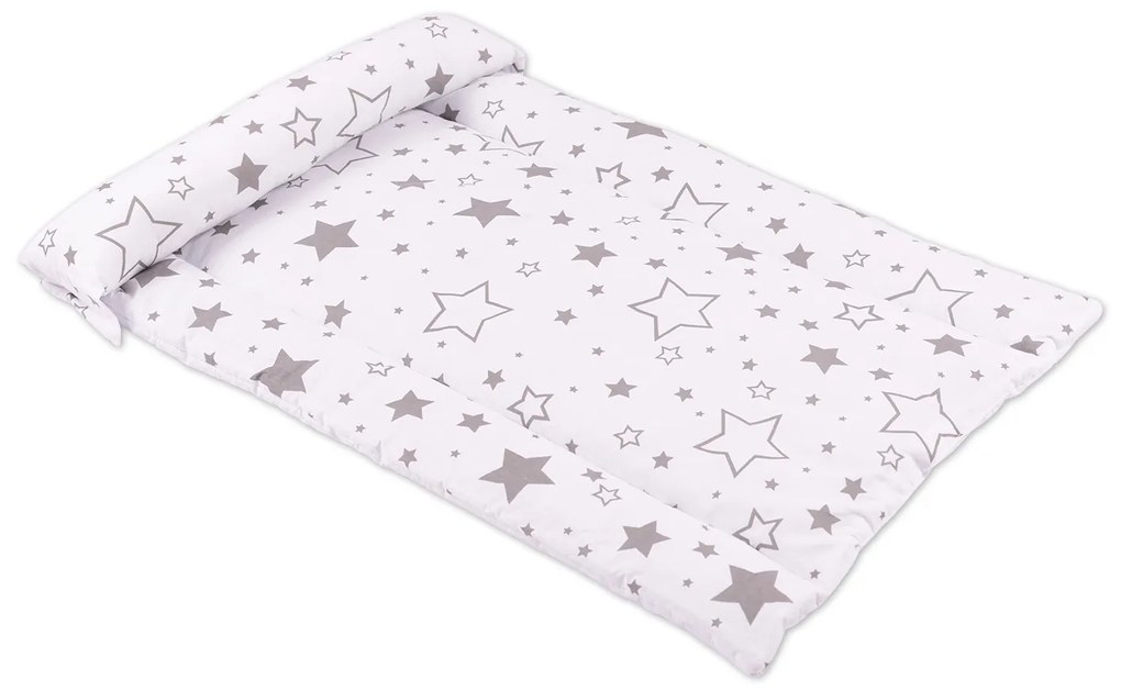 Salteluta impermeabila pentru masuta de infasat din bumbac Kidizi 70x50 cm Galaxy Grey