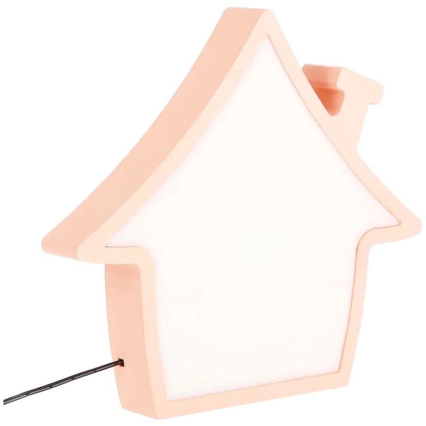 Veioză pentru copii roz House – Candellux Lighting