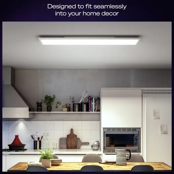 Philips Hue Aurelle plafonieră LED dimabilă, 39W/230V, 120x30 cm, albă