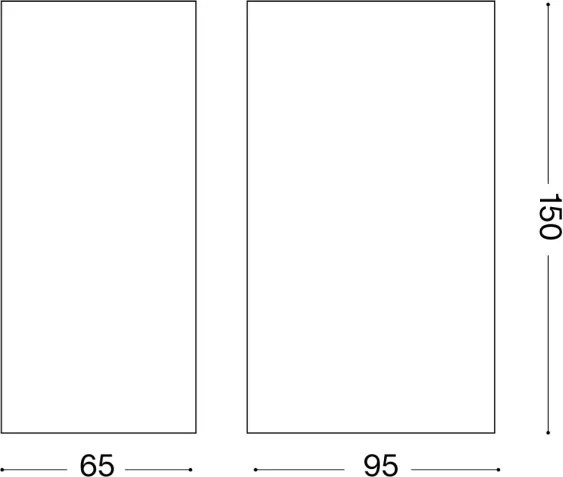 Ideal Lux - Aplică de exterior UP 2xG9/15W/230V IP44 maro