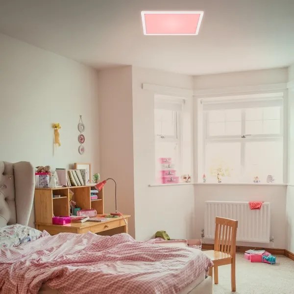 Plafonieră LED RGBW dimabilă Briloner 7090-416 SLIM LED/15W/230V + telecomandă