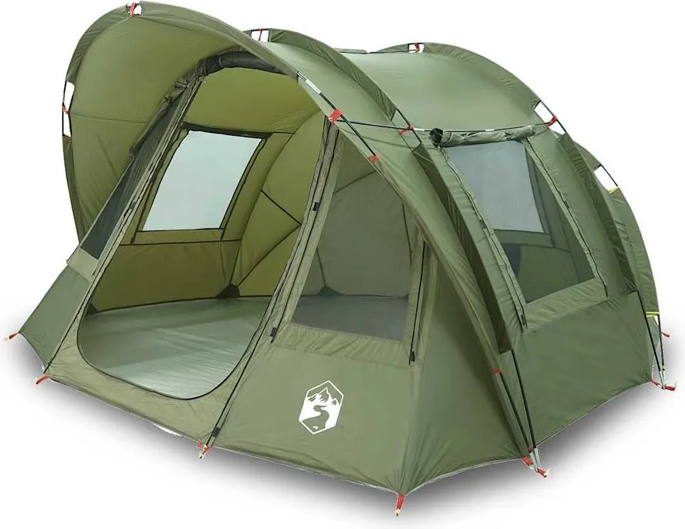 vidaXL Cort de pescuit 2 persoane, verde măsliniu, impermeabil