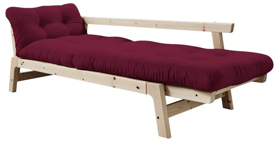 Canapea variabilă Karup Design Step Natural/Light Bordeaux