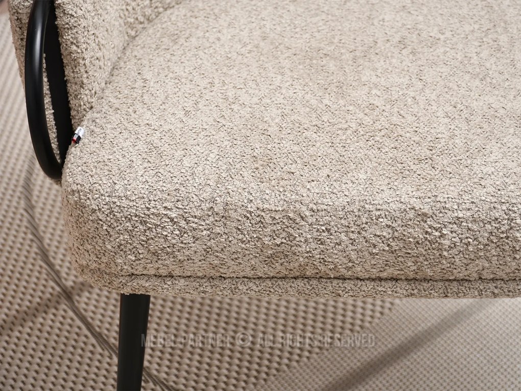 Fotoliu Carma F (bej închis + negru). Promo -19%. 1109977