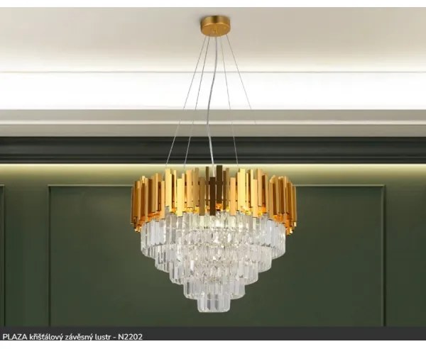 Brilagi - Candelabru suspendat pe cablu PLAZA, 9xE14/40W/230V