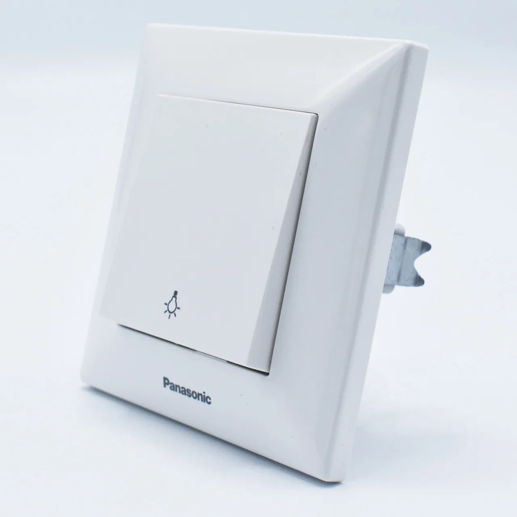 Intrerupator cu revenire Arkedia Panasonic, ST, alb