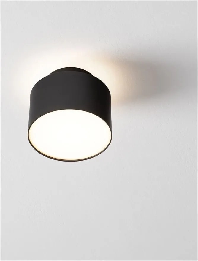 Spot aplicat, Plafoniera LED Ozen negru, 11cm