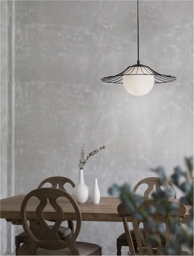 Pendul design modern FLY negru mat 36cm