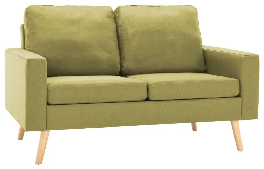 3056619 vidaXL Set de canapele, 2 piese, verde, material textil