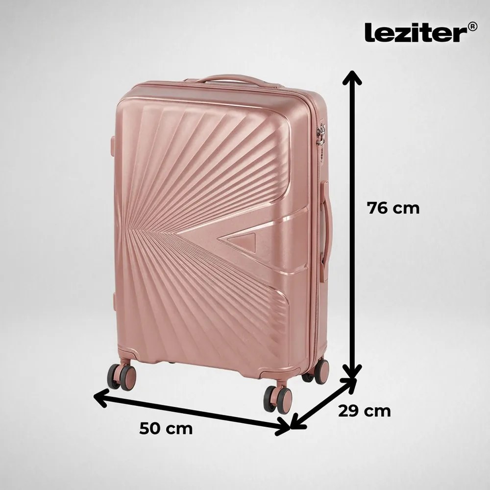 TraveLux Endure valiză mare cu capac dur 76x50x29 cm aur roz