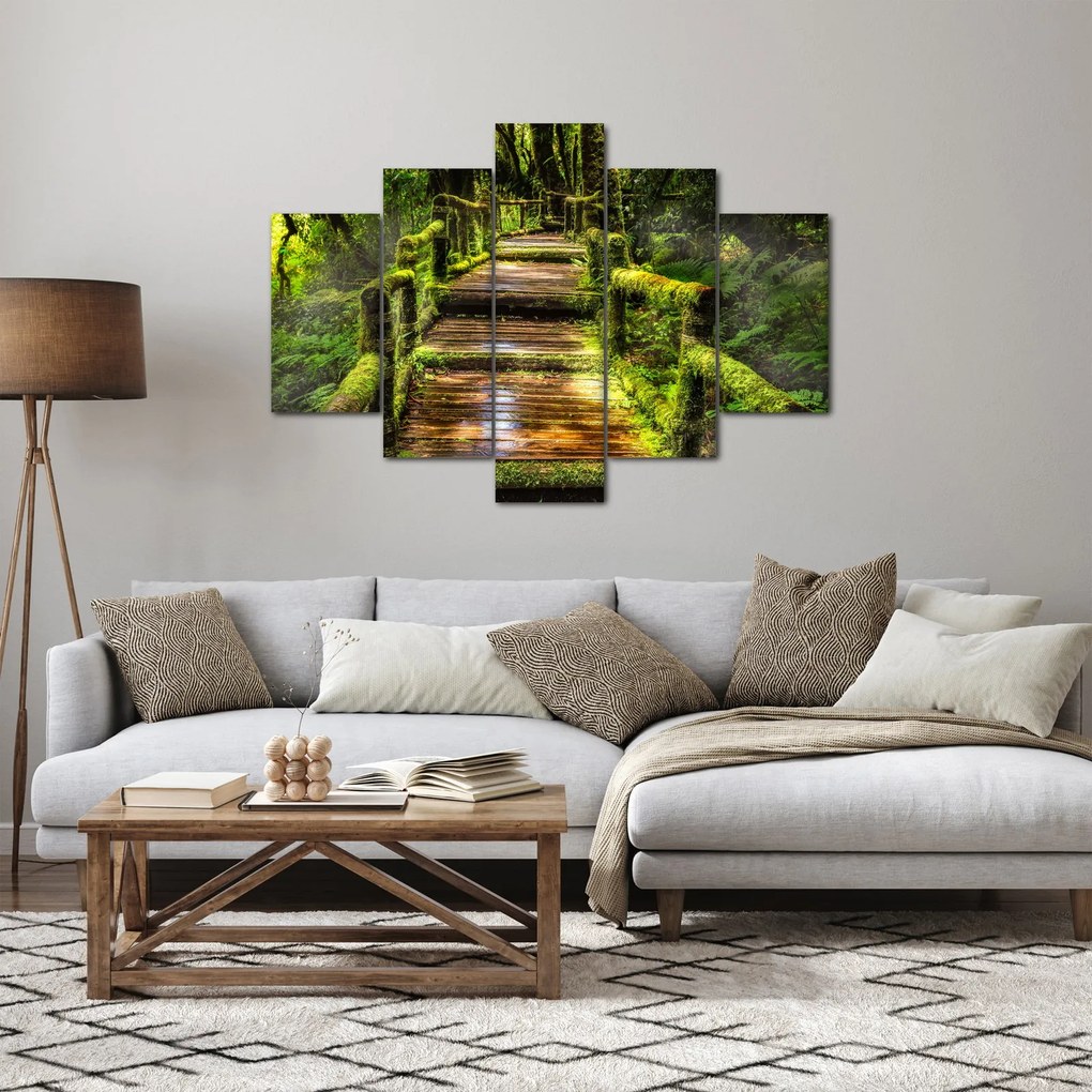 Tablou cu scări într-o pădure tropicală (150x105 cm)