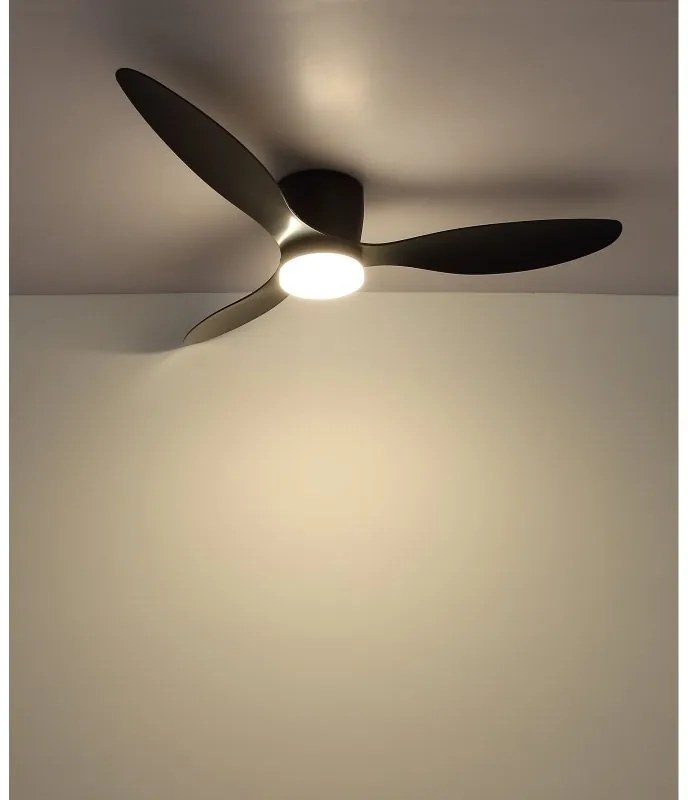 Lustra LED cu ventilator si telecomanda ARMANDO negru 03666S GL