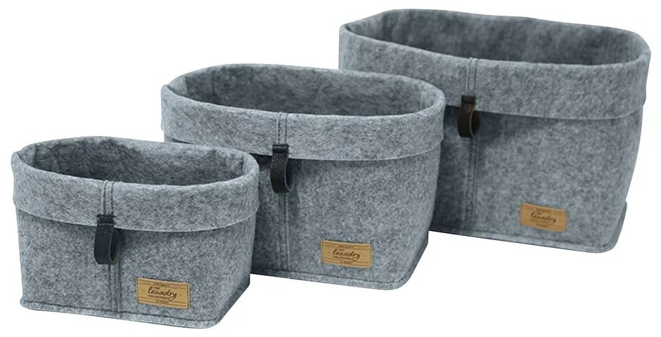 Organizator textil Wenko Felt, 30 x 18 cm, gri