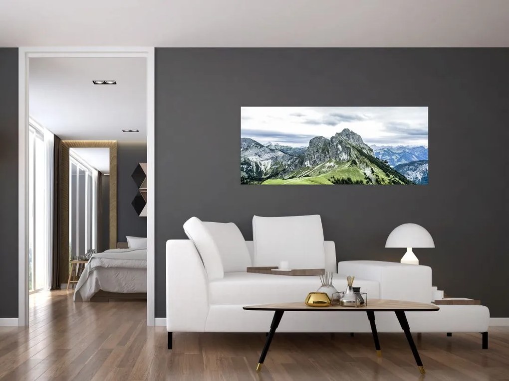 Tablou - Crestele munților (120x50 cm)