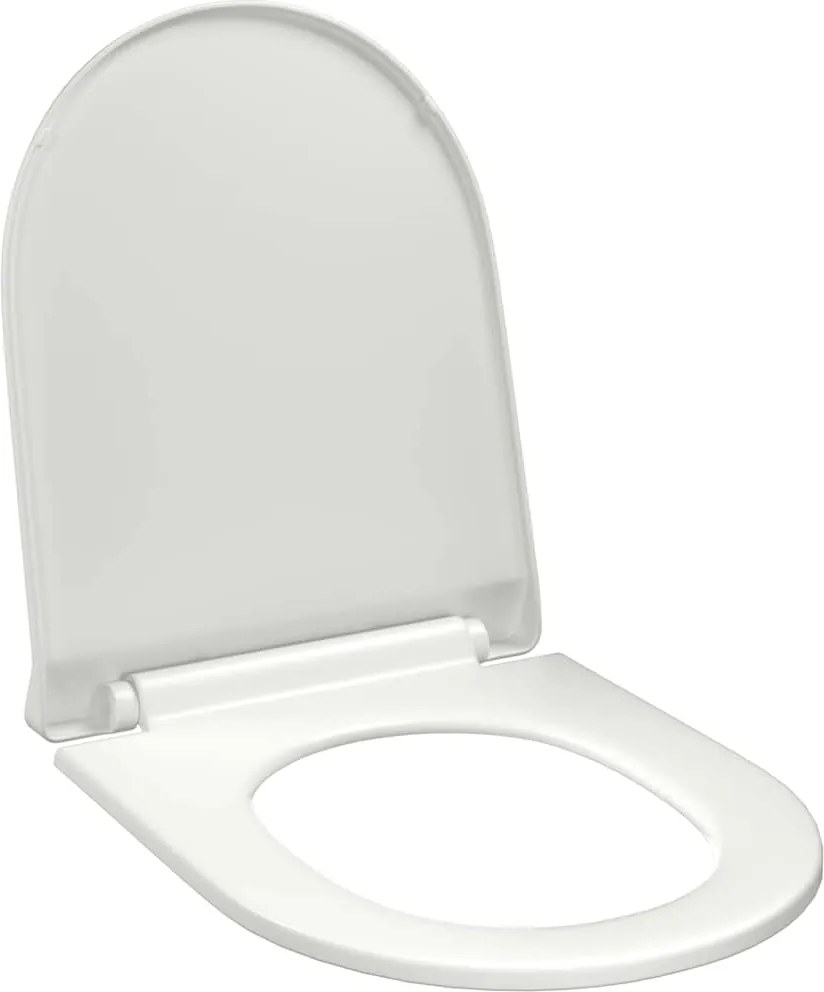 vidaXL Capac WC cu închidere silențioasă, eliberare rapidă, alb