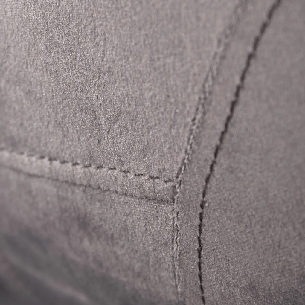 Set de 4 scaune industrial retro Amsterdam, catifea gri inchis A-39920 VC