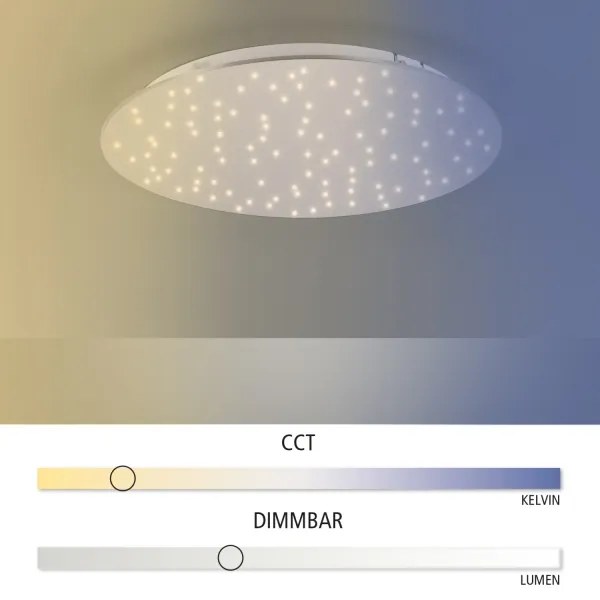 Leuchten Direkt 14673-55 - LED Lampă dimmabilă SPARKLE LED/18W/230V + Telecomandă