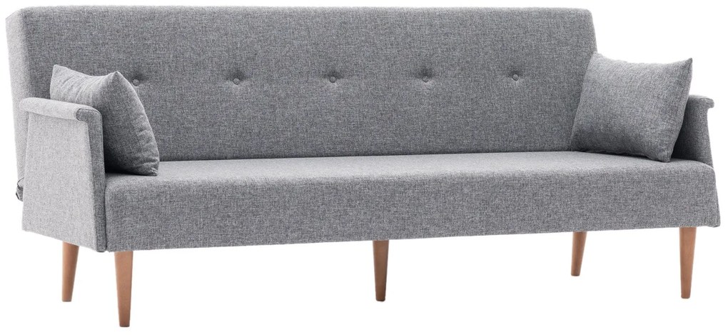 Canapea extensibilă cu 3 locuri Navan Sofa Bed-Grey Gri