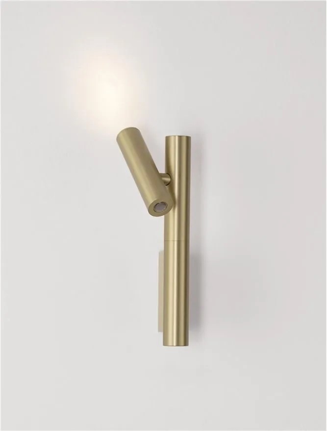 Aplica de perete cu spot LED ARCO aurie