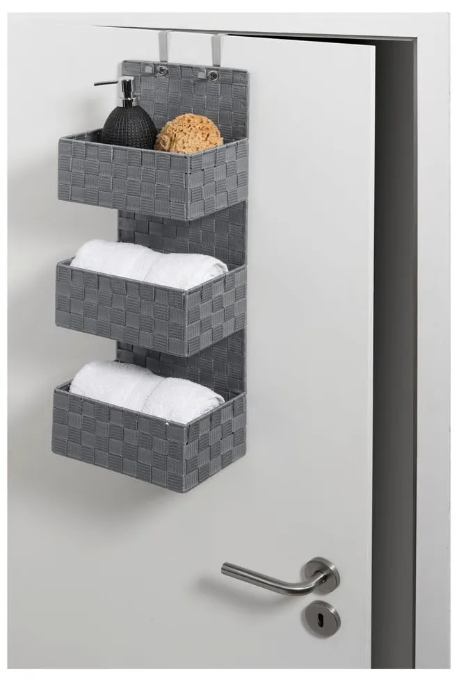 Organizator triplu pentru baie Wenko Adria, gri