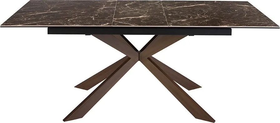 Masa extensibila deosebita design LUX Porcelain Marble 160-200cm